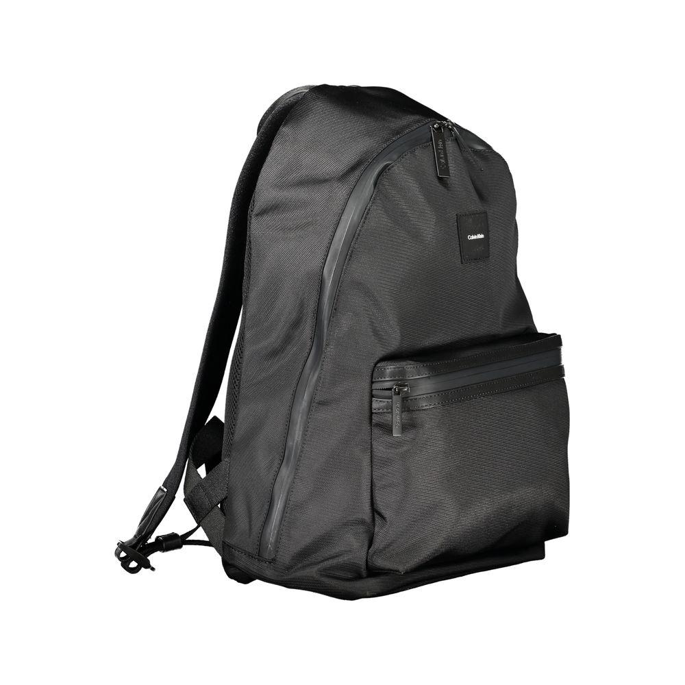 Calvin Klein Black Polyester Men Backpack Calvin Klein Dark Slate Gray