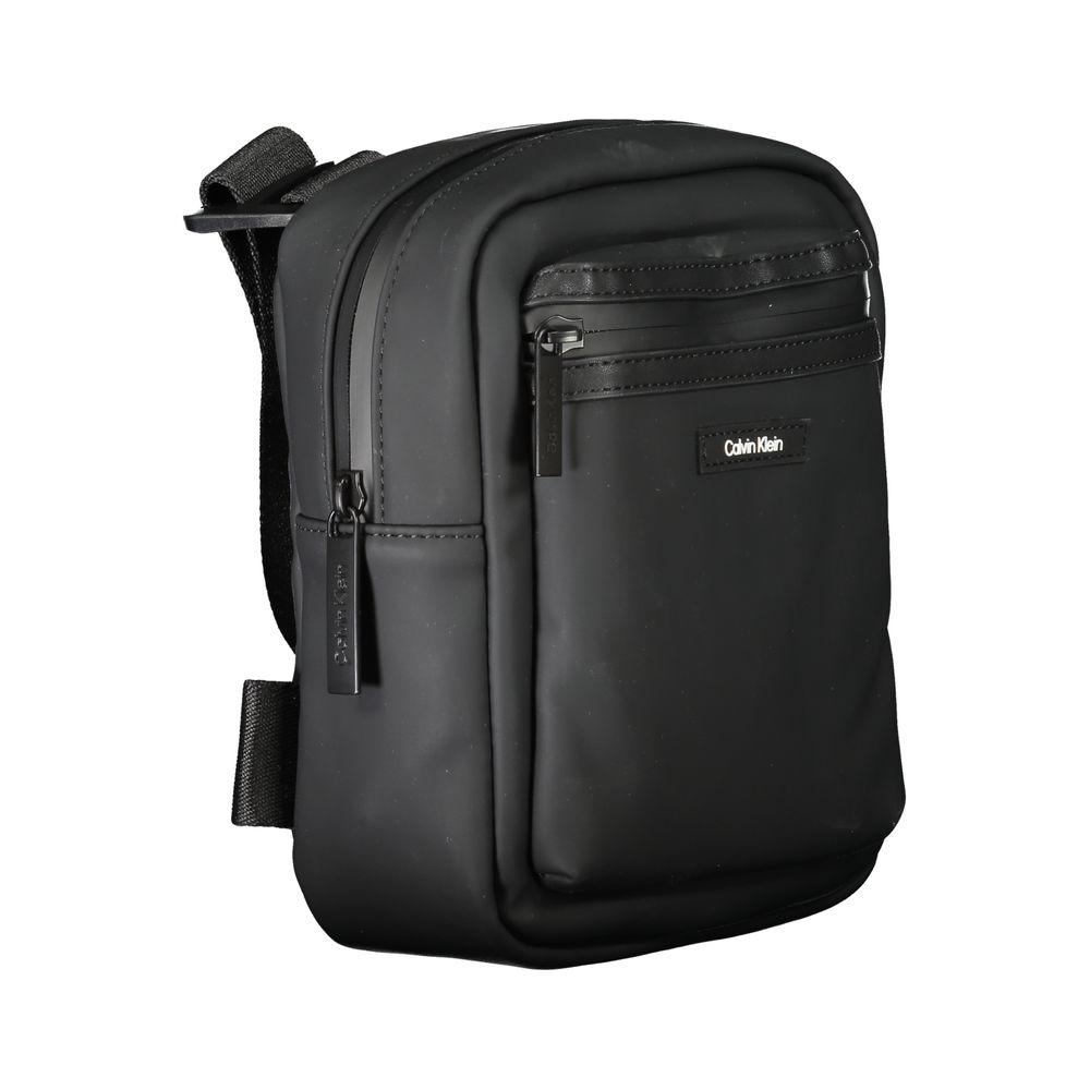 Calvin Klein Black Polyester Men Shoulder Bag Calvin Klein Dark Slate Gray