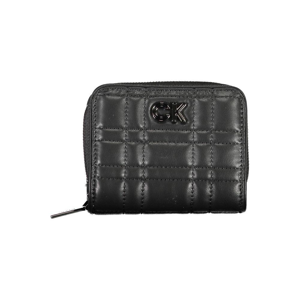 Calvin Klein Black Polyester Women Wallet Calvin Klein Dark Slate Gray
