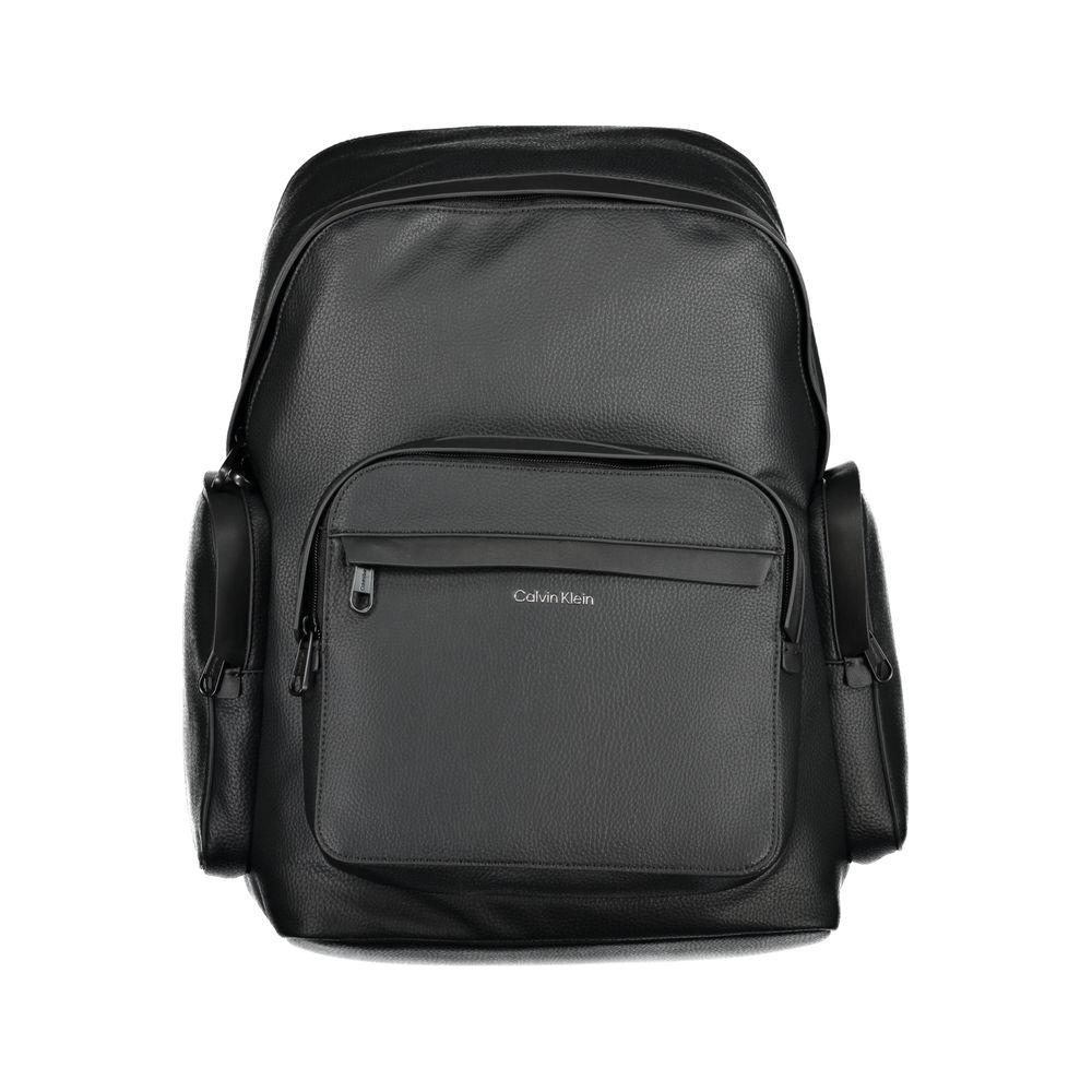 Calvin Klein Black Polyester Backpack Calvin Klein Dark Slate Gray