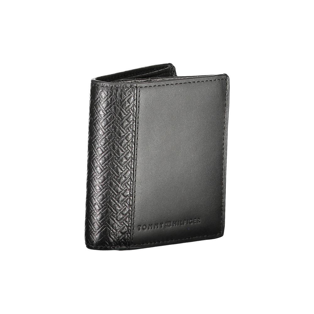 Tommy Hilfiger Black Leather Men Wallet Tommy Hilfiger Dim Gray