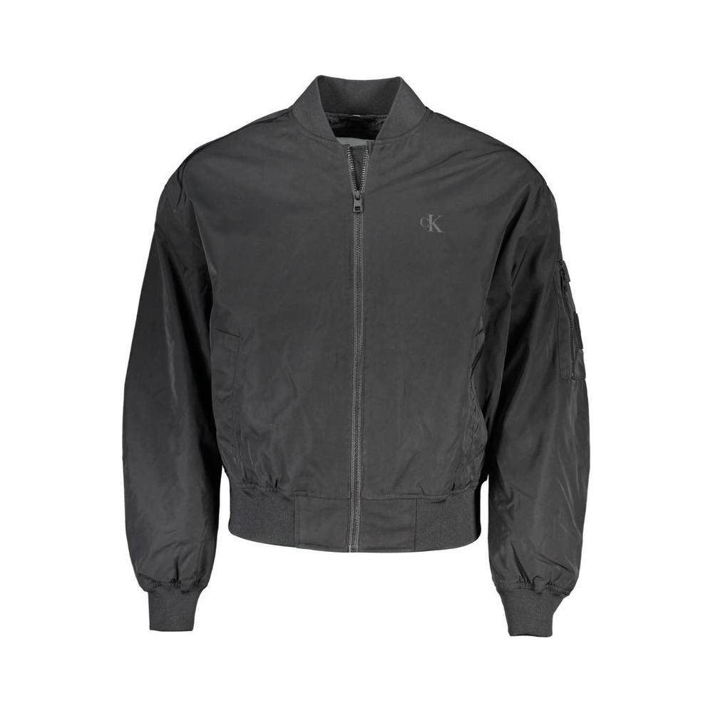 Calvin Klein Sleek Long Sleeve Zip-Up Jacket Calvin Klein Dark Slate Gray