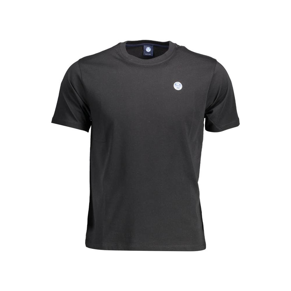 North Sails Black Cotton Men T-Shirt North Sails Dark Slate Gray