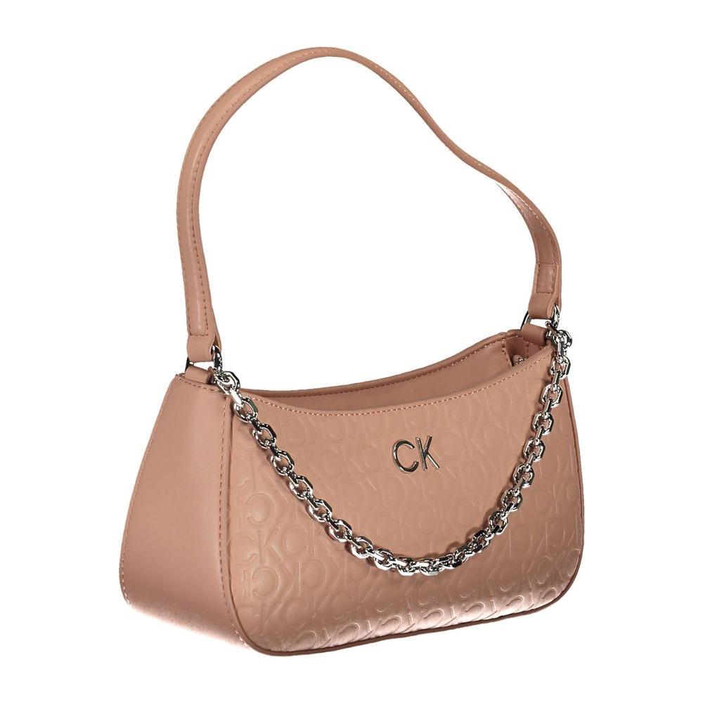 Calvin Klein Pink Polyester Women Handbag Calvin Klein Rosy Brown