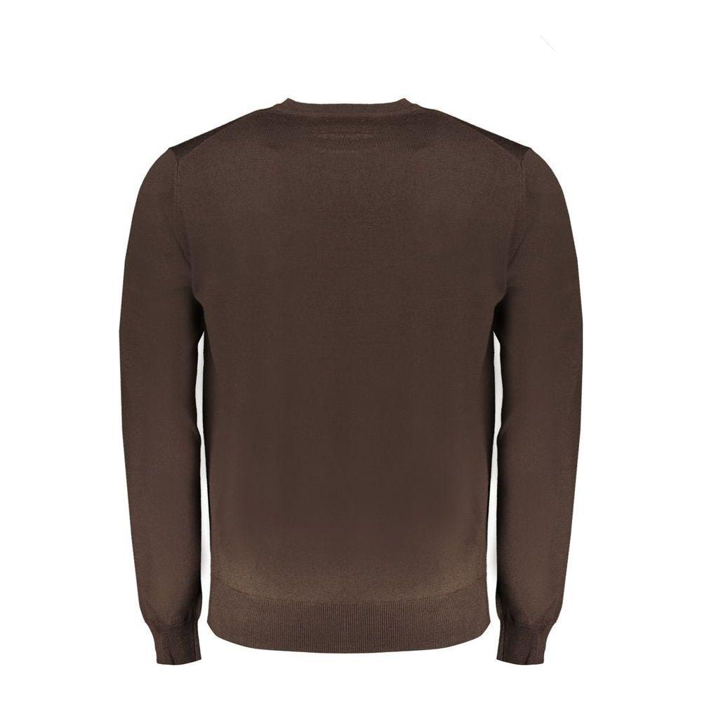 Harmont & Blaine Brown Wool Sweater Harmont & Blaine Dark Slate Gray
