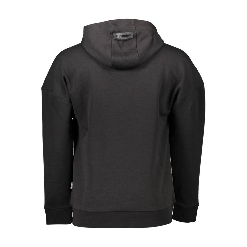 Plein Sport Black Cotton Men Sweater Plein Sport Dark Slate Gray