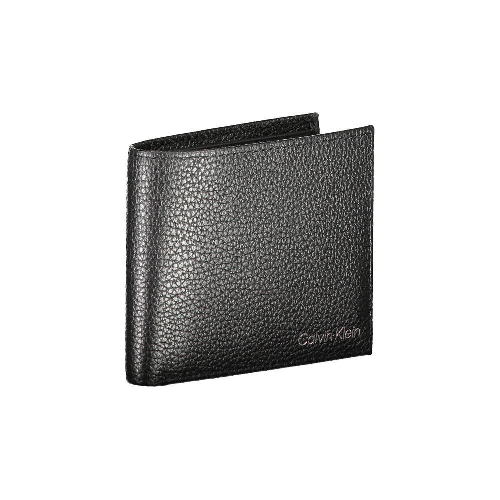 Calvin Klein Black Leather Men Wallet Calvin Klein Dark Slate Gray