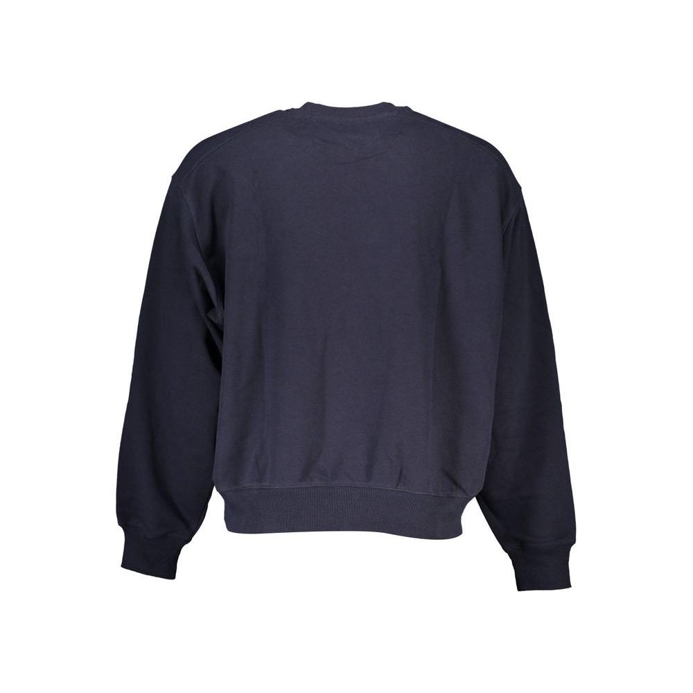 Tommy Hilfiger Chic Blue Crew Neck Sweater with Logo Detail Tommy Hilfiger Dark Slate Gray
