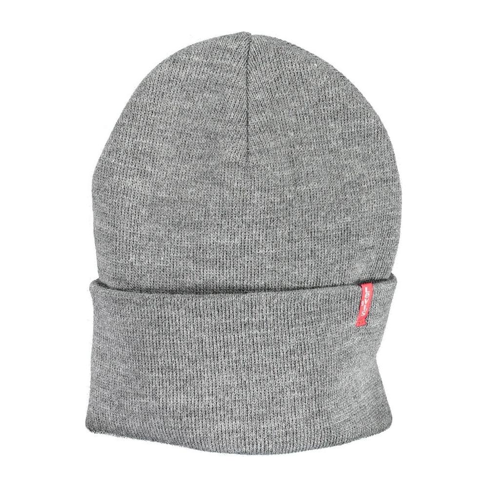 Levi's Gray Acrylic Men Cap Levi's Dark Gray