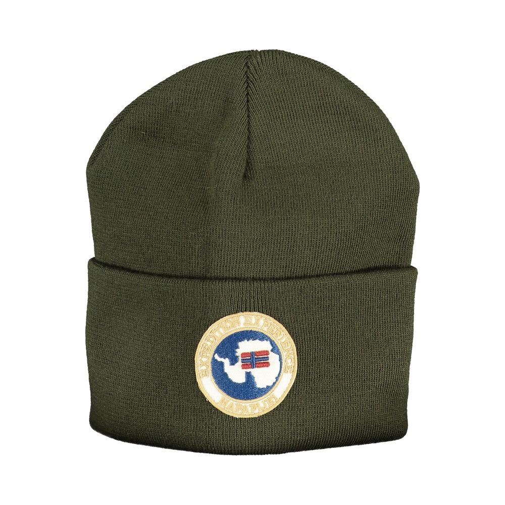 Napapijri Green Acrylic Hats & Cap Napapijri Dark Slate Gray