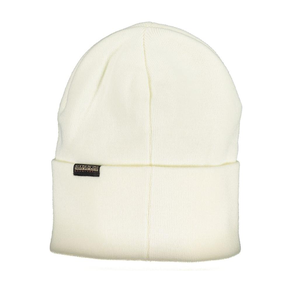 Napapijri White Acrylic Hats & Cap Napapijri Antique White