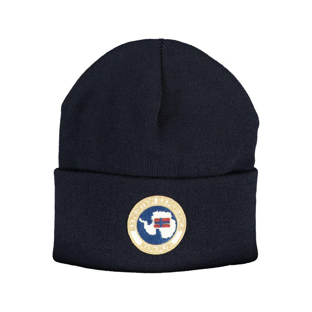 Napapijri Blue Acrylic Hats & Cap Napapijri Black