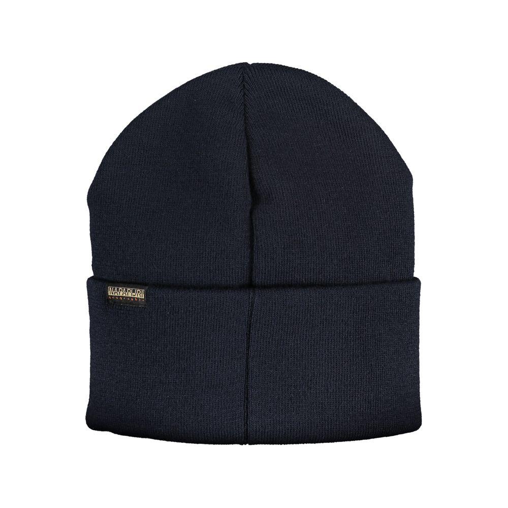 Napapijri Blue Acrylic Hats & Cap Napapijri Black