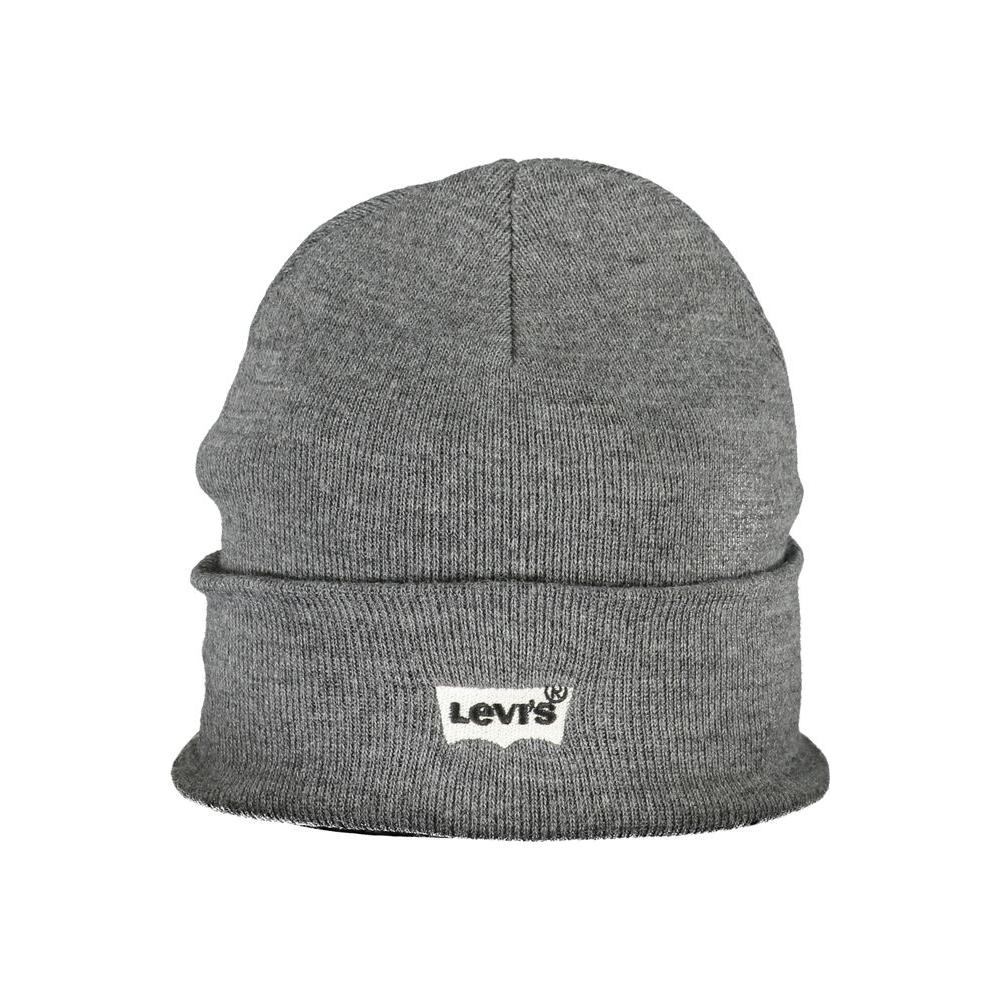 Levi's Gray Acrylic Hats & Cap Levi's Dim Gray