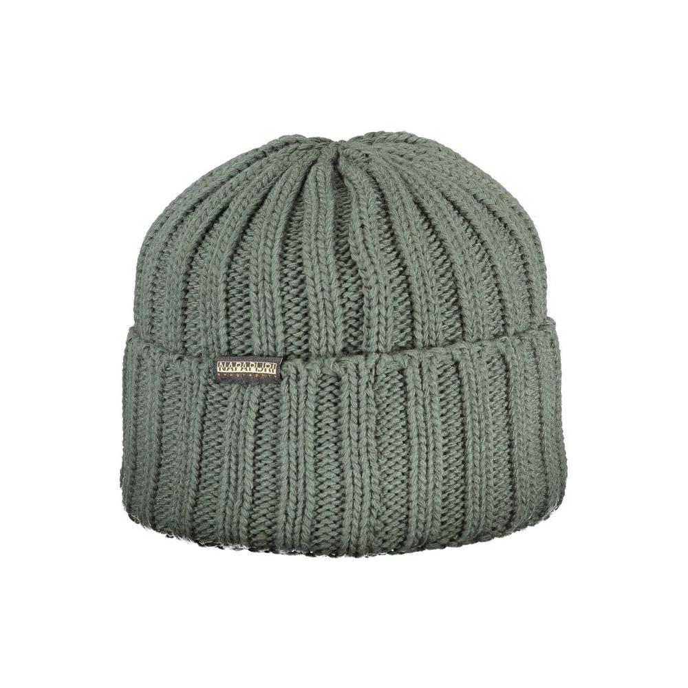 Napapijri Green Acrylic Men Cap Napapijri Dim Gray