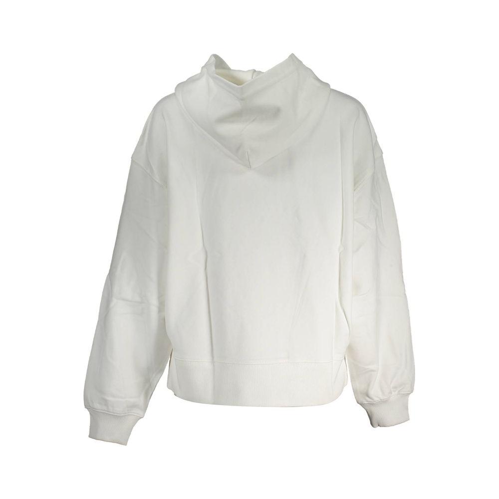 Calvin Klein White Cotton Women Sweater Calvin Klein Light Gray