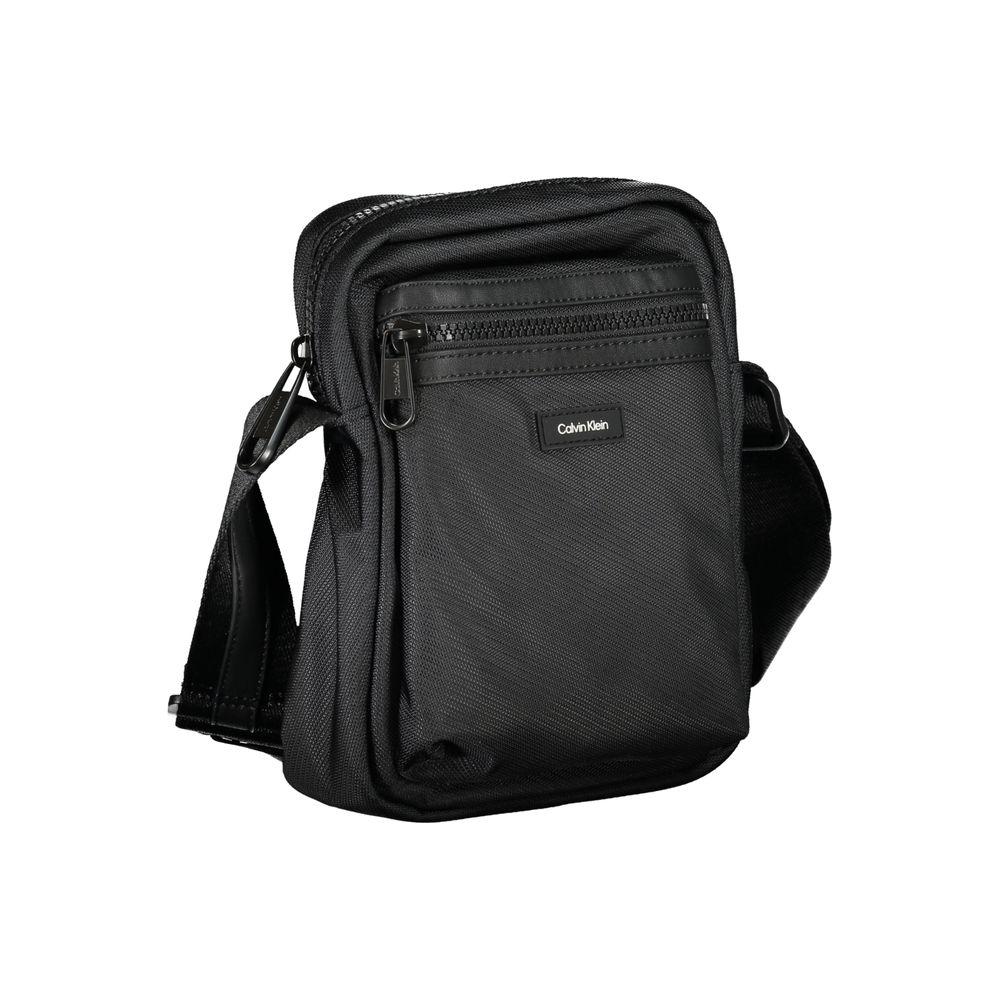 Calvin Klein Sleek Black Recycled Shoulder Bag Calvin Klein Dark Slate Gray