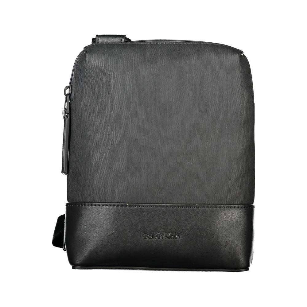 Calvin Klein Black Polyester Men Shoulder Bag Calvin Klein Dark Slate Gray