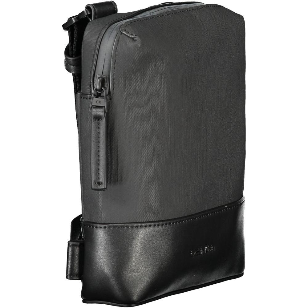 Calvin Klein Black Polyester Men Shoulder Bag Calvin Klein Dark Slate Gray
