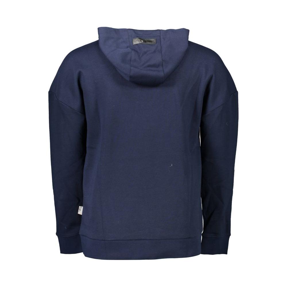 Plein Sport Blue Cotton Men Sweater Plein Sport Dark Slate Gray