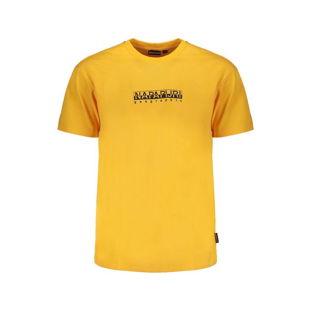 Napapijri Orange Cotton T-Shirt Napapijri Goldenrod