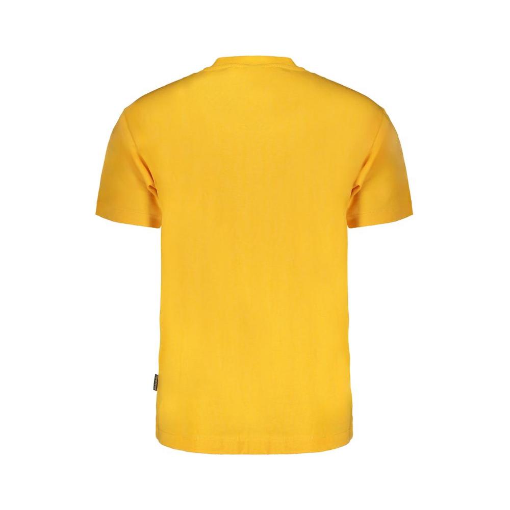 Napapijri Orange Cotton T-Shirt Napapijri Goldenrod