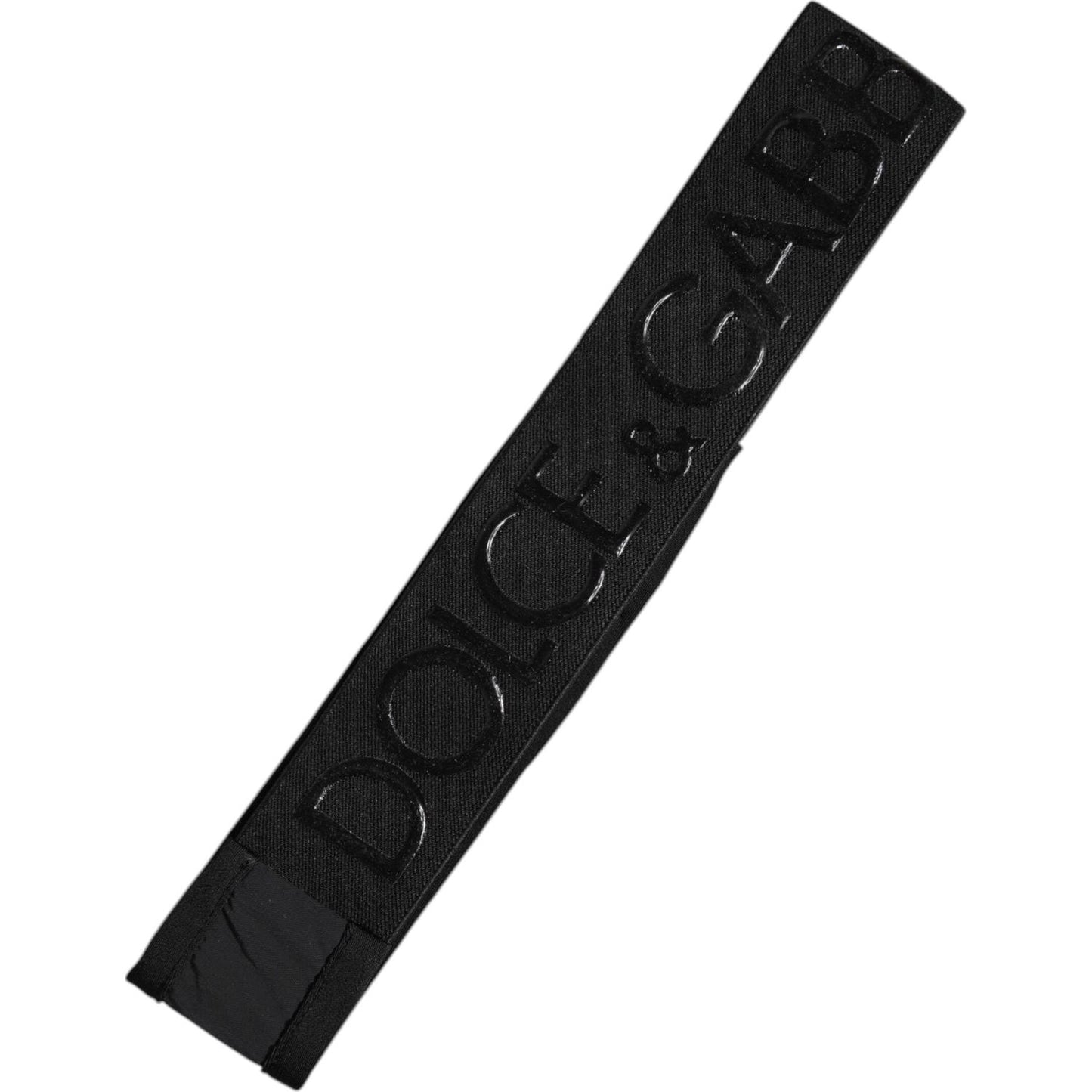 Dolce & Gabbana Black DG Logo Nylon Knitted Men Head Band Hat Dolce & Gabbana Black