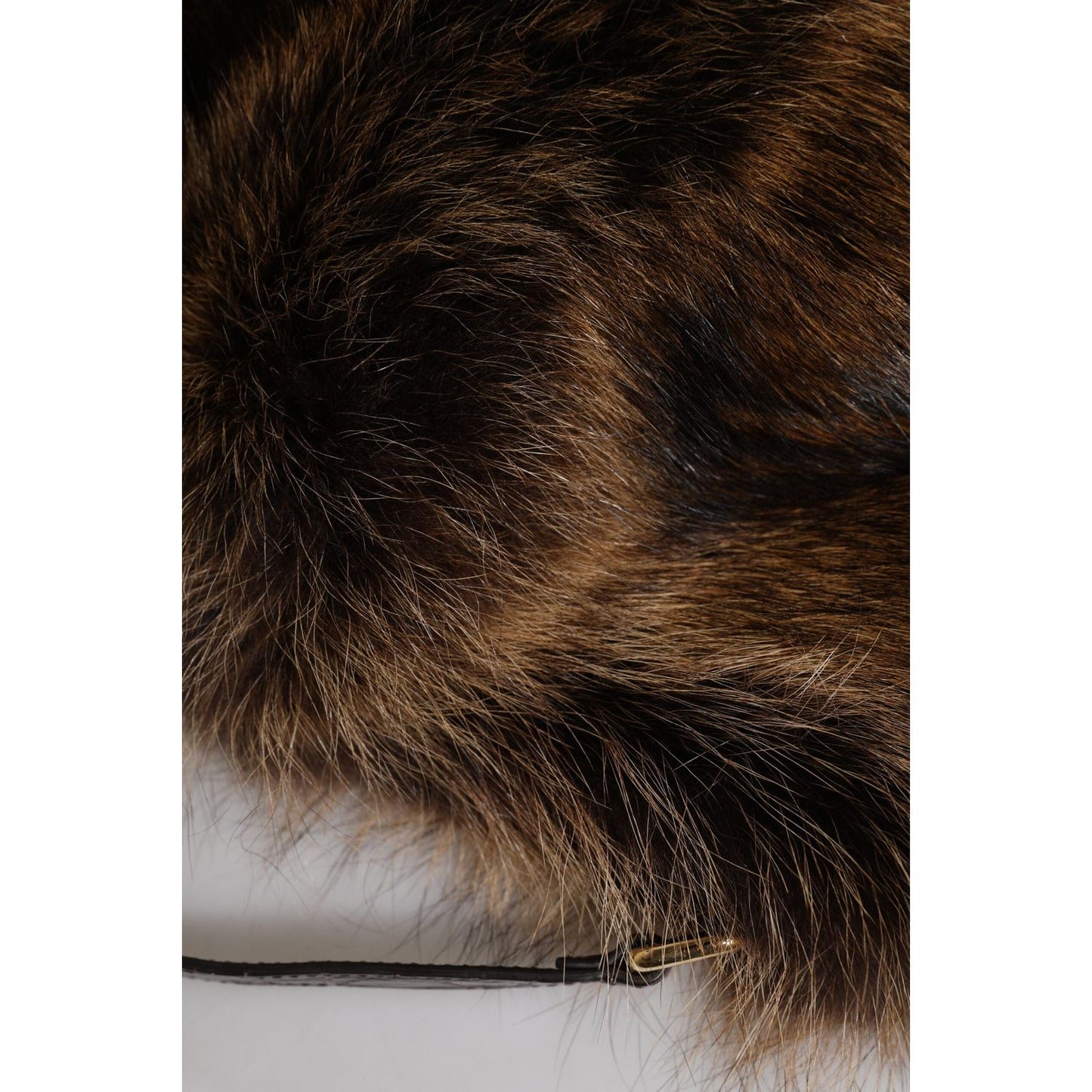 Dolce & Gabbana Brown Fur Women Bucket Hat Dolce & Gabbana Black