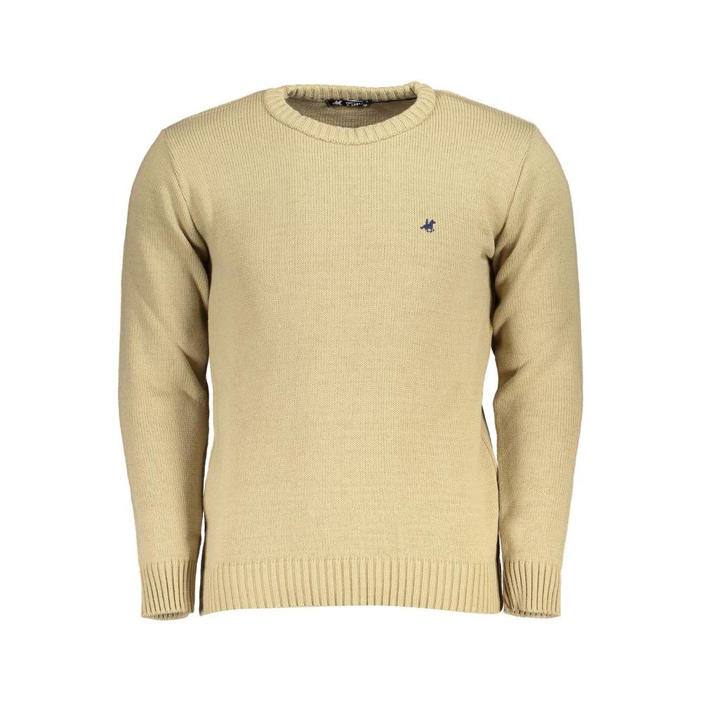 U.S. Grand Polo Beige Fabric Sweater U.S. Grand Polo Tan