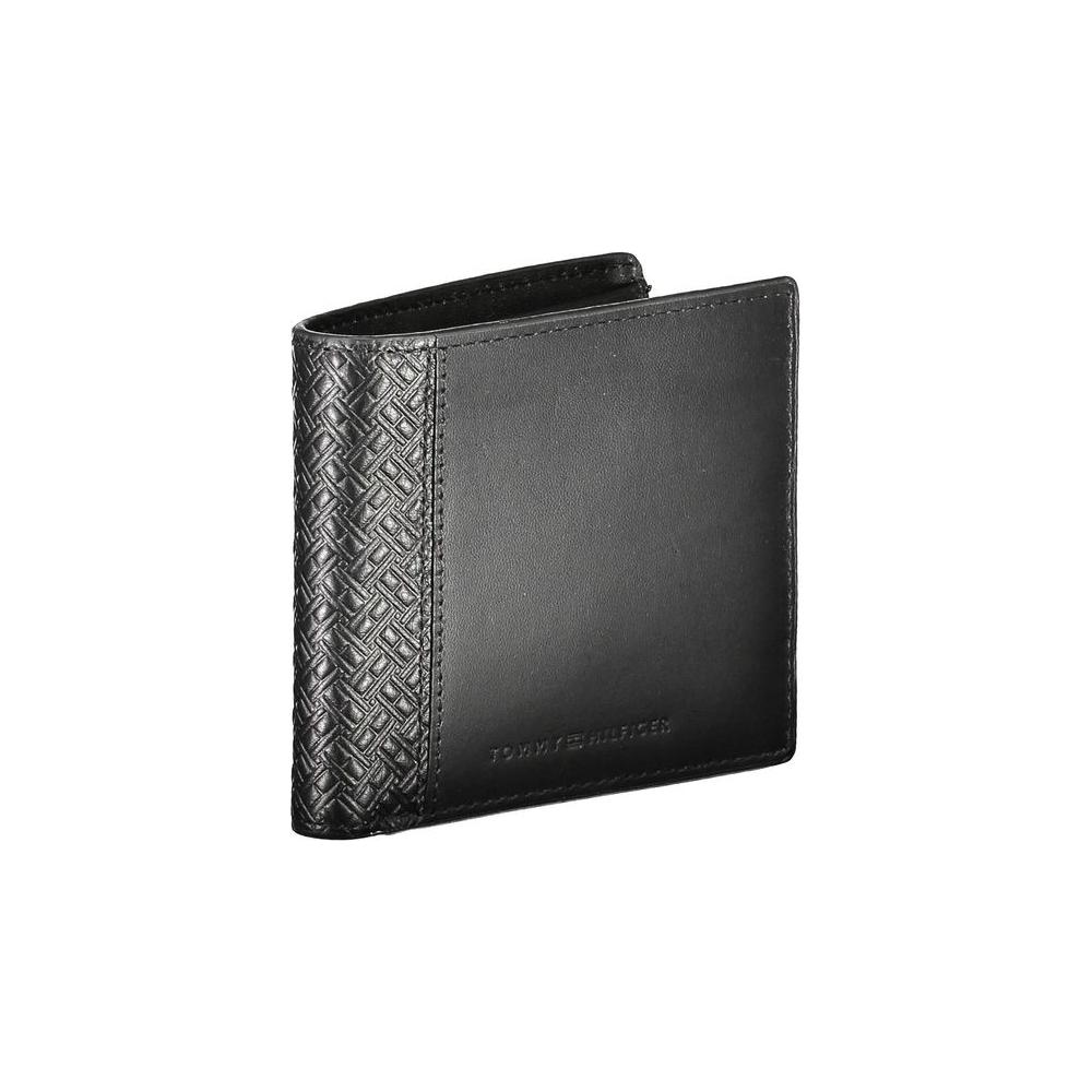 Tommy Hilfiger Black Leather Men Wallet Tommy Hilfiger Dark Slate Gray
