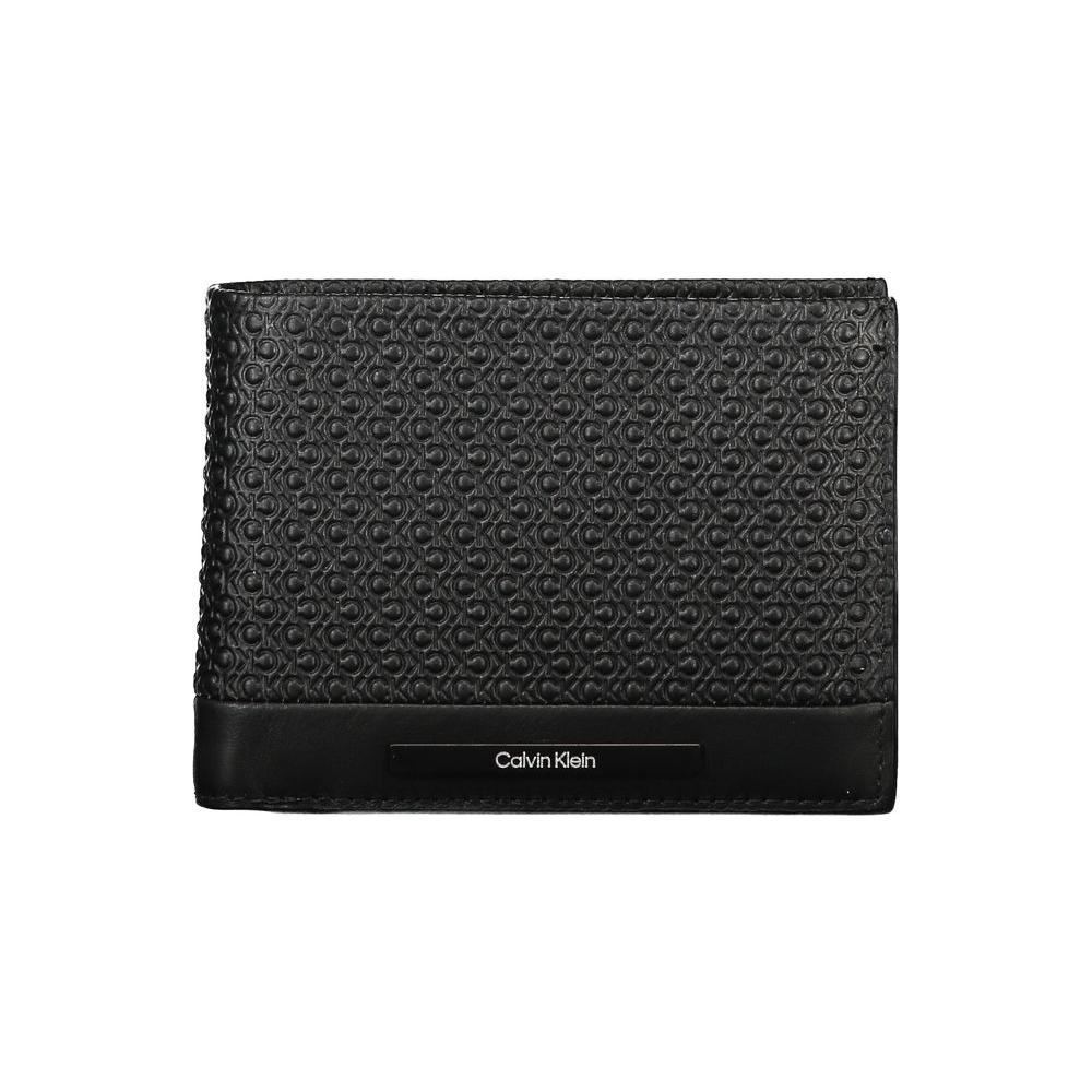Calvin Klein Elegant Black Leather RFID Wallet Calvin Klein Dark Slate Gray