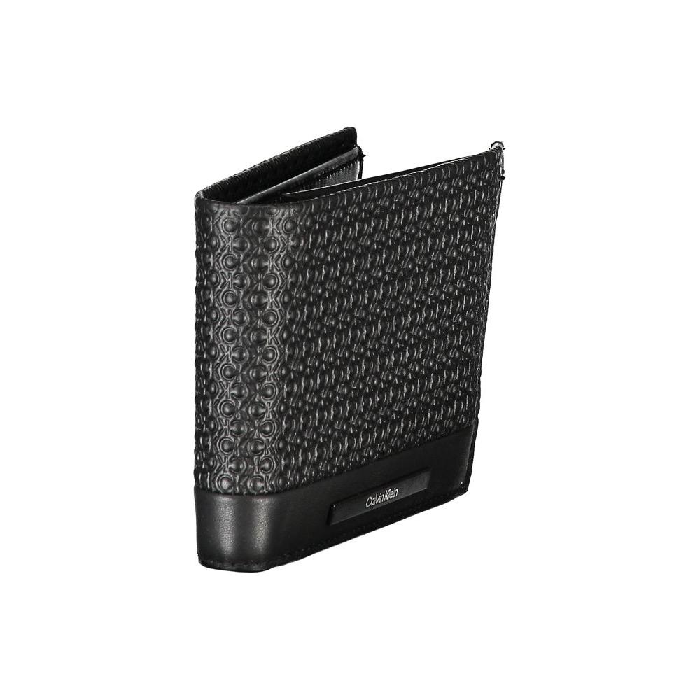 Calvin Klein Elegant Black Leather RFID Wallet Calvin Klein Dark Slate Gray