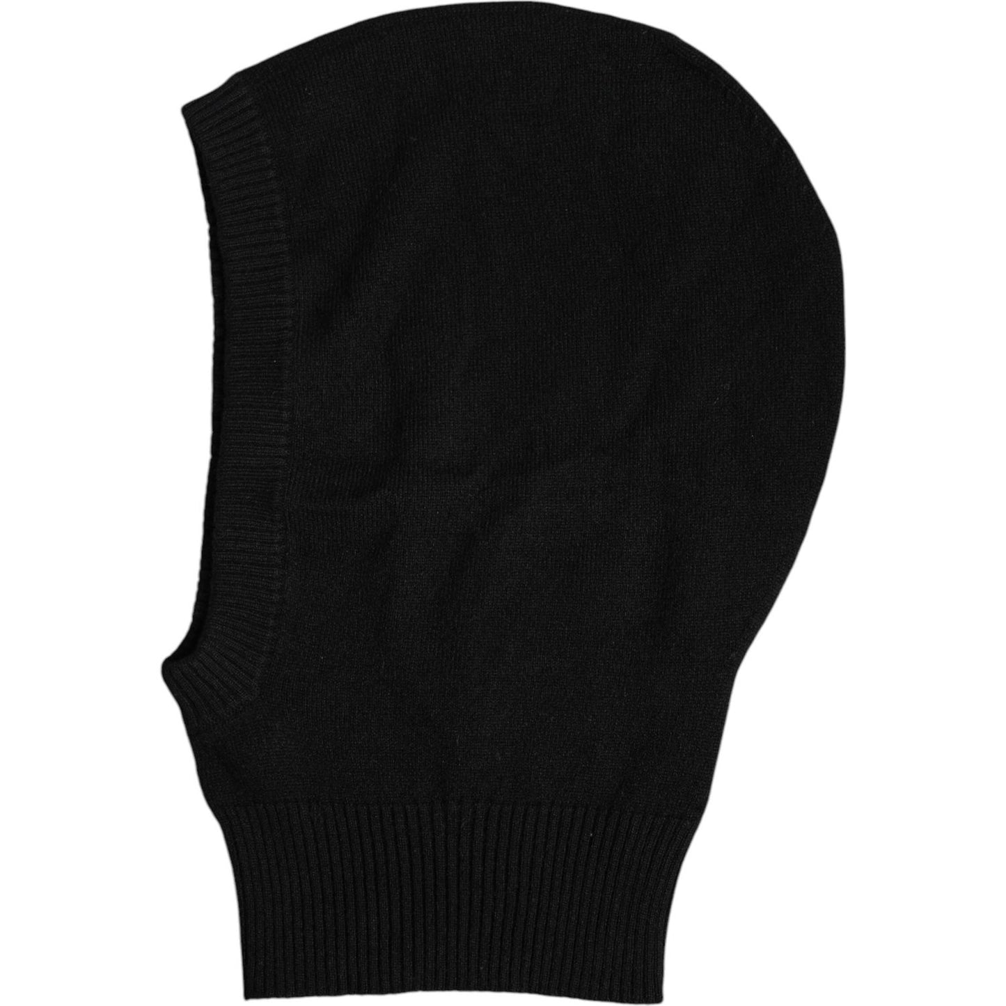 Dolce & Gabbana Black Cashmere Knitted Ski Mask Balaclava Hat Dolce & Gabbana Black
