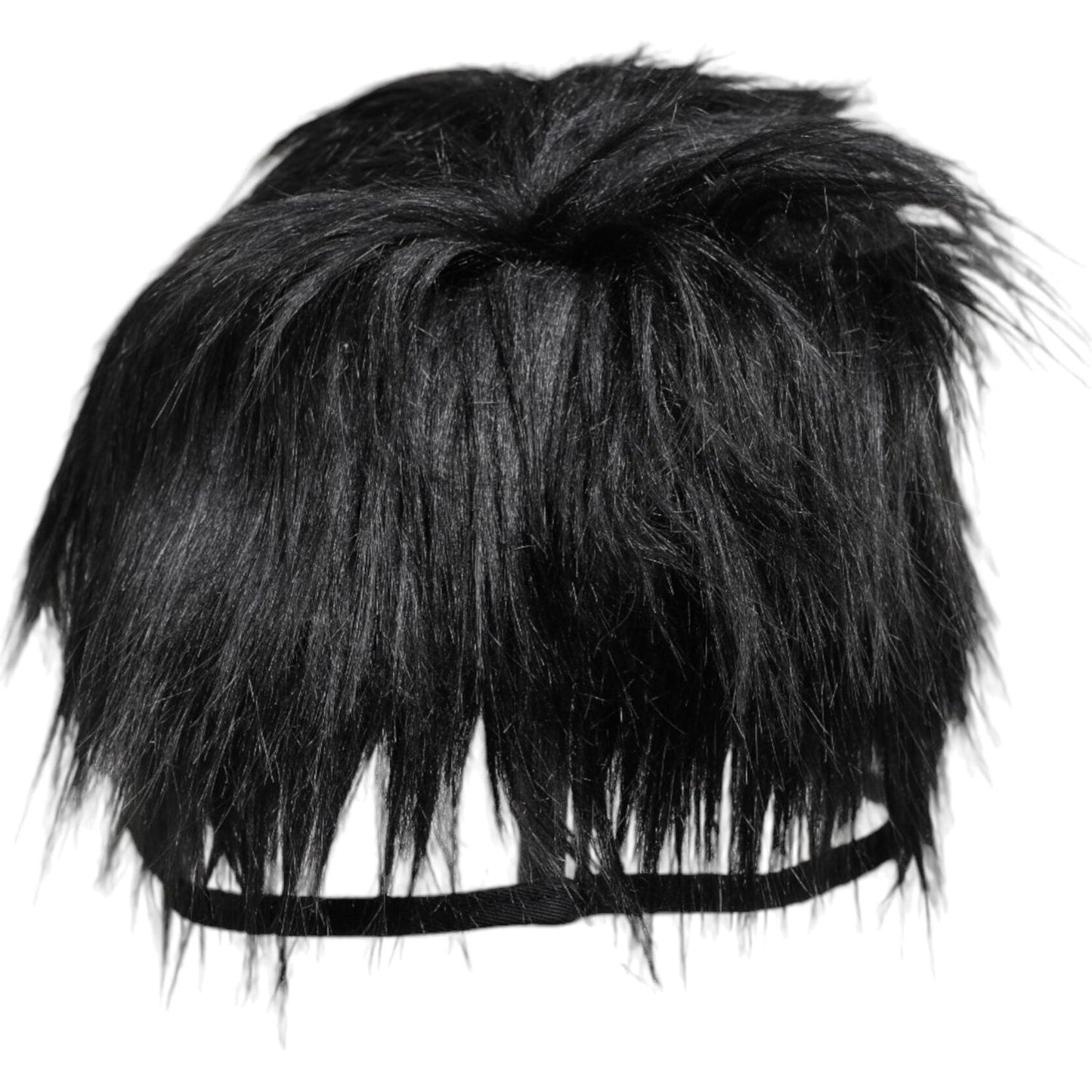 Dolce & Gabbana Black Faux Fur Bucket Hat Dolce & Gabbana Dark Slate Gray