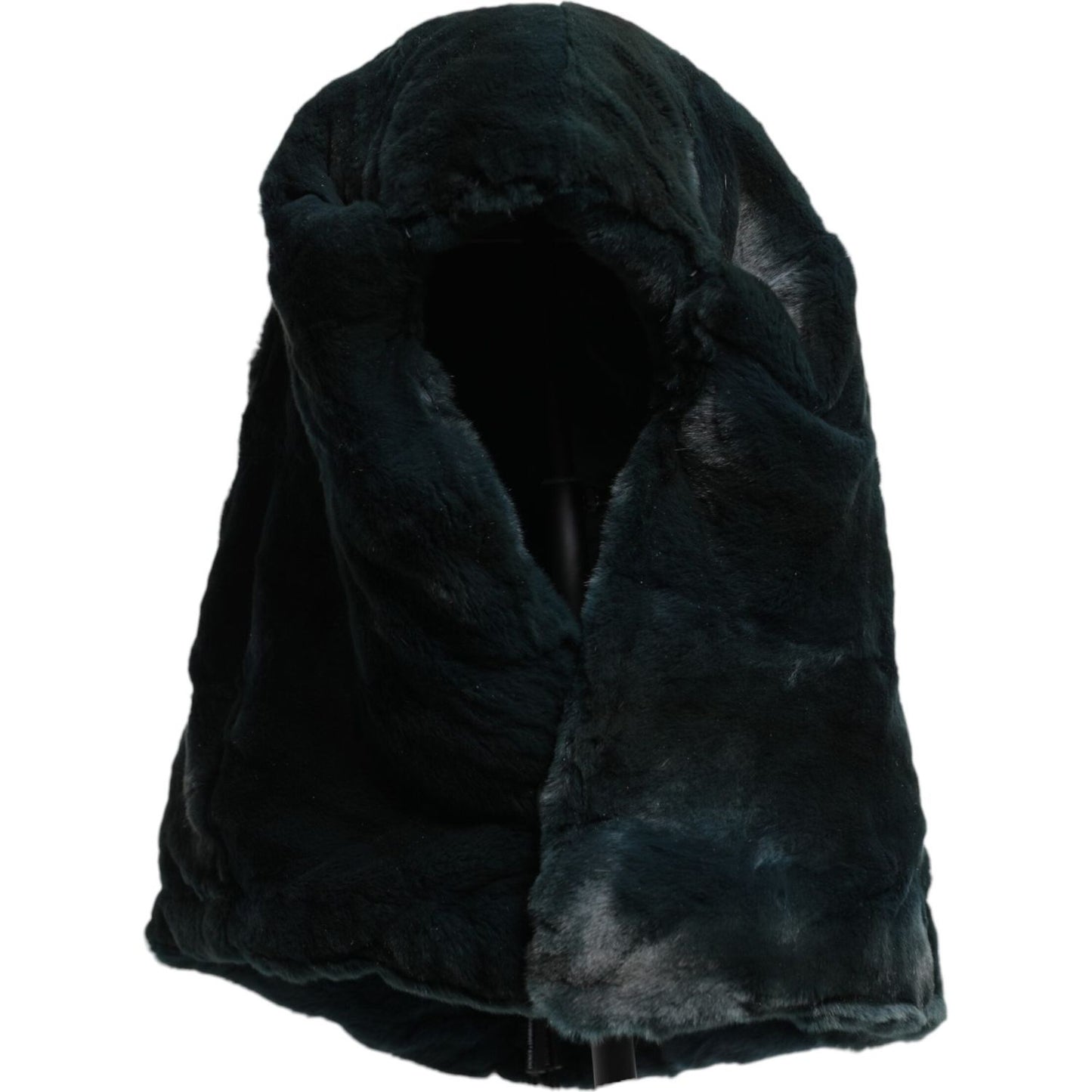 Dolce & Gabbana Black Weasel Fur Womens Beanie Hat Dolce & Gabbana Black