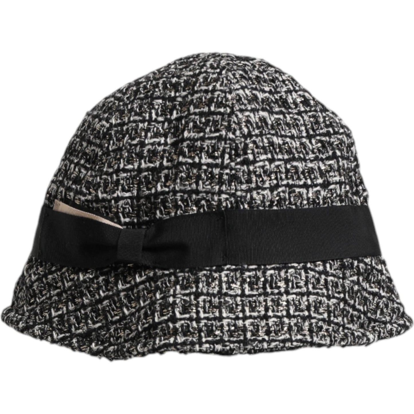 Dolce & Gabbana Black Cotton Blend Bucket Hat Dolce & Gabbana Dark Slate Gray