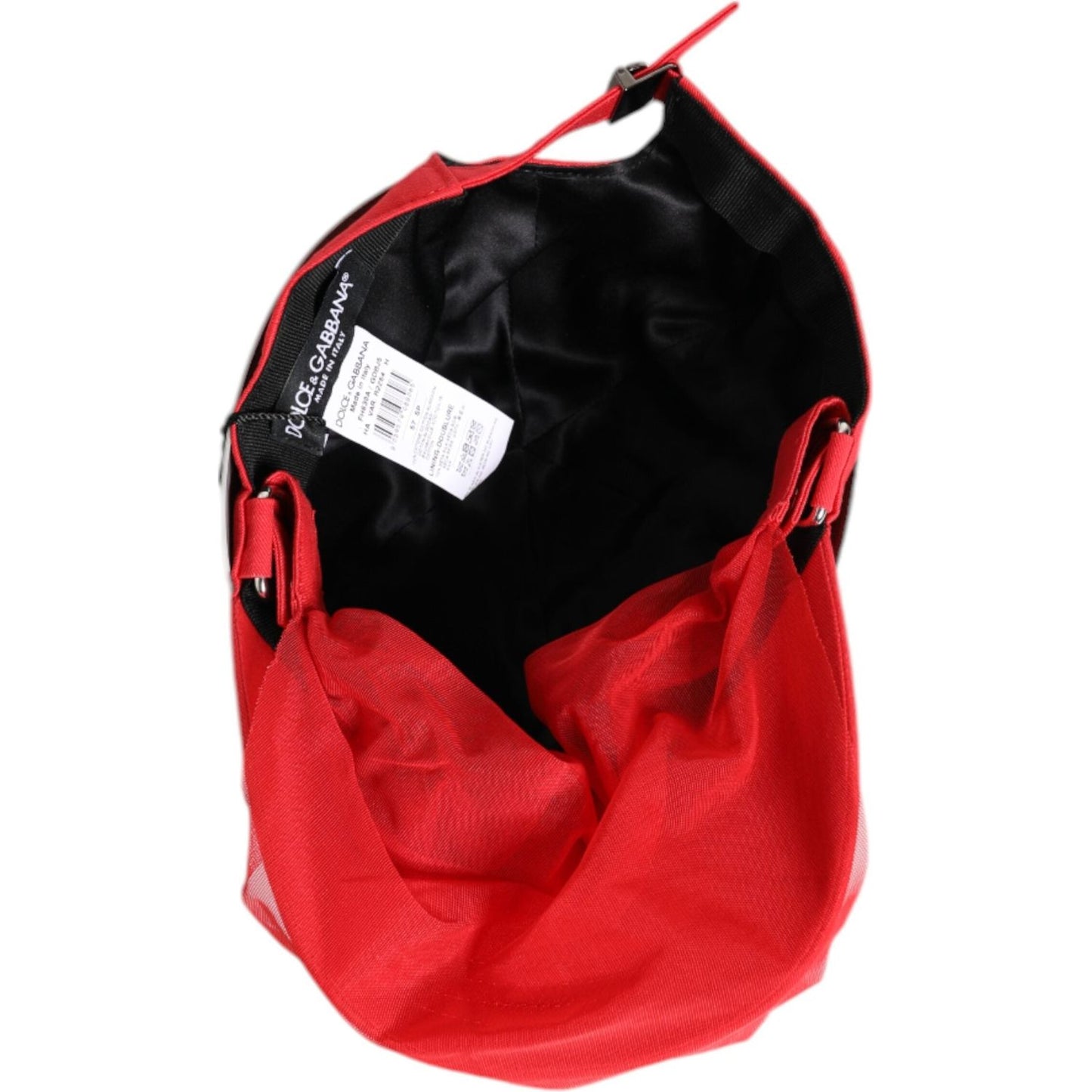 Dolce & Gabbana Red Cotton 6 Panels Women Baseball Cap Dolce & Gabbana Firebrick