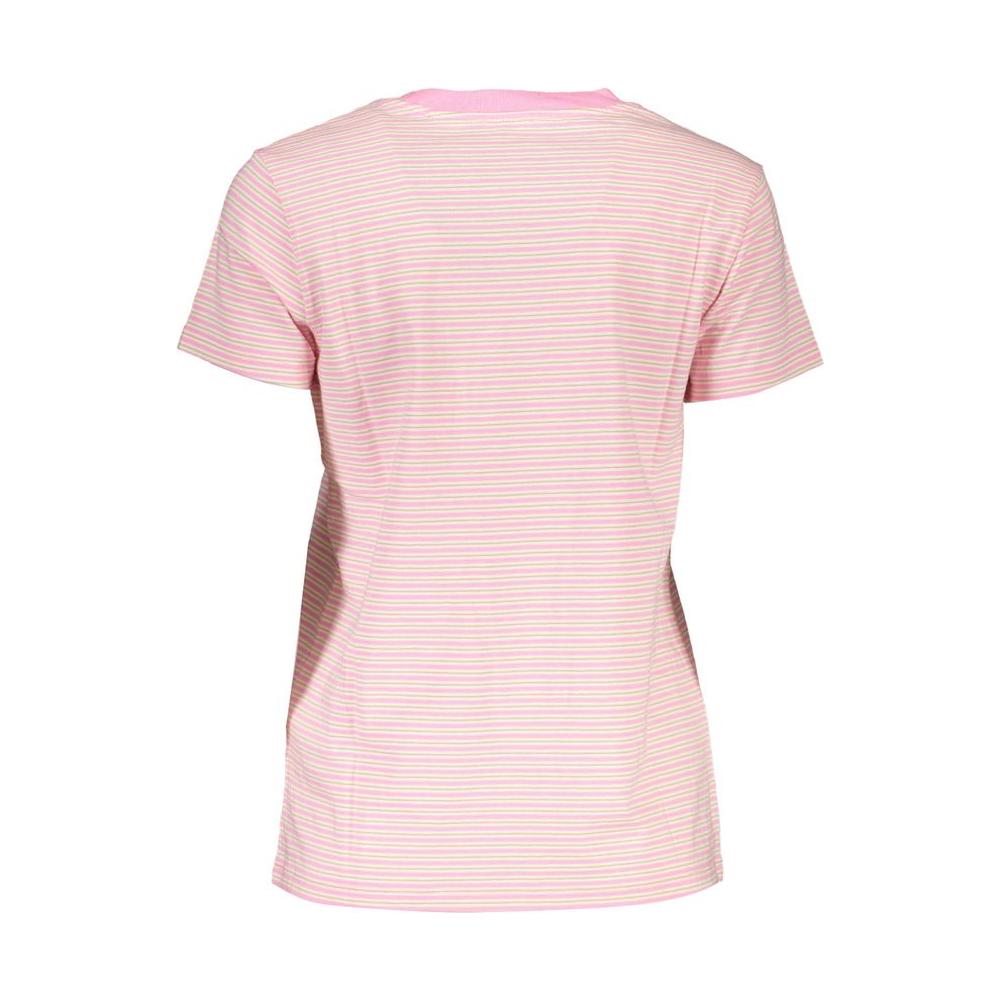Levi's Pink Cotton Women T-Shirt Levi's Antique White