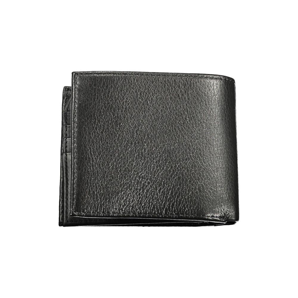 Tommy Hilfiger Black Leather Men Wallet Tommy Hilfiger Dark Slate Gray