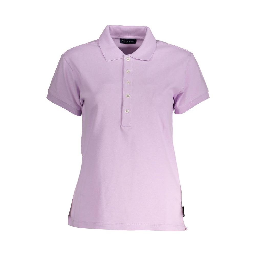 North Sails Pink Cotton Women Polo Shirt North Sails Thistle