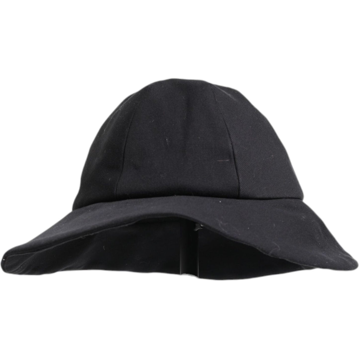 Dolce & Gabbana Black Cotton Wide Brim Bucket Hat Dolce & Gabbana Dark Slate Gray