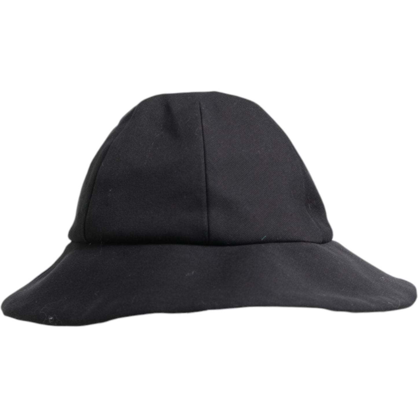 Dolce & Gabbana Black Cotton Wide Brim Bucket Hat Dolce & Gabbana Dark Slate Gray