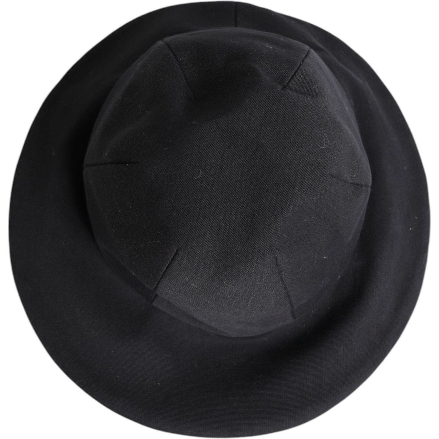 Dolce & Gabbana Black Cotton Wide Brim Bucket Hat Dolce & Gabbana Dark Slate Gray