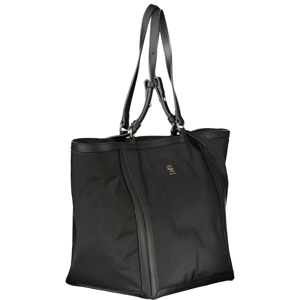 Tommy Hilfiger Black Polyester Handbag Tommy Hilfiger Dark Slate Gray