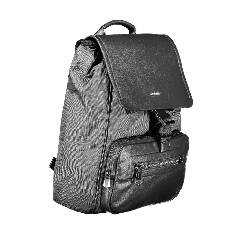 Calvin Klein Black Polyester Backpack Calvin Klein Dark Slate Gray