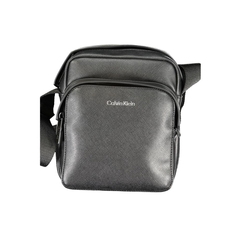 Calvin Klein Black Polyester Shoulder Bag Calvin Klein Dim Gray