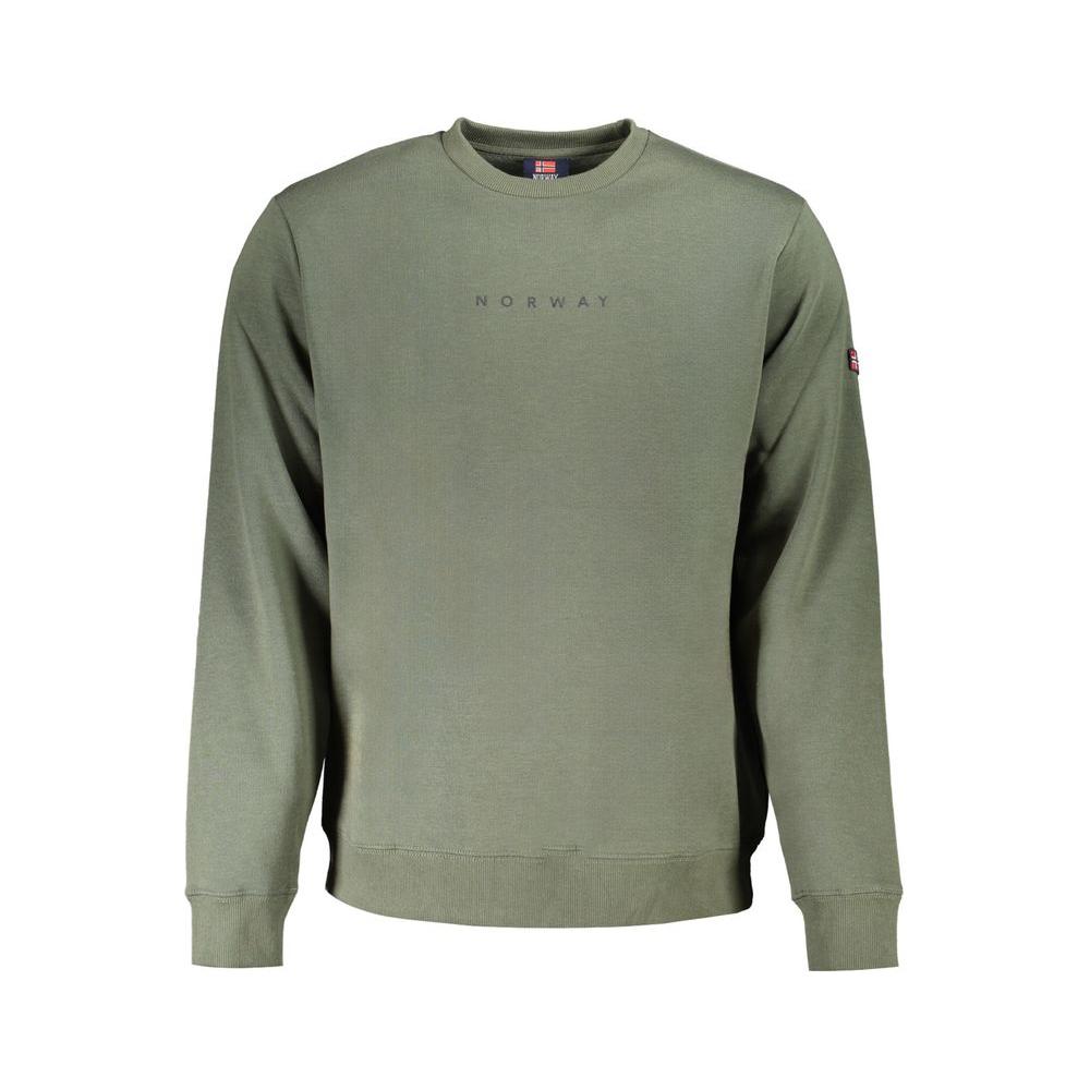 Norway 1963 Green Cotton Men Sweater Norway 1963 Dim Gray