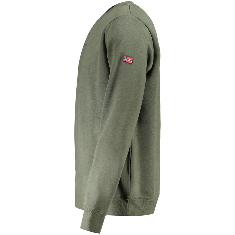Norway 1963 Green Cotton Men Sweater Norway 1963 Dim Gray