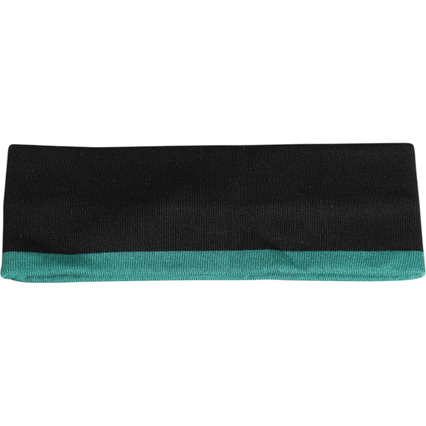 Dolce & Gabbana Black Silk Knitted DG Queen Head Band Hat Dolce & Gabbana Dark Slate Gray