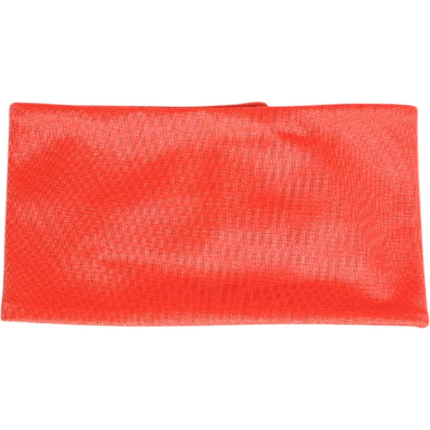 Dolce & Gabbana Orange Nylon Stretch Women Neck Warmer Scarf Dolce & Gabbana Tomato